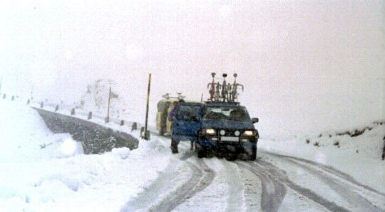 Alpenpassfahrt 2000 - Wetterbedingung